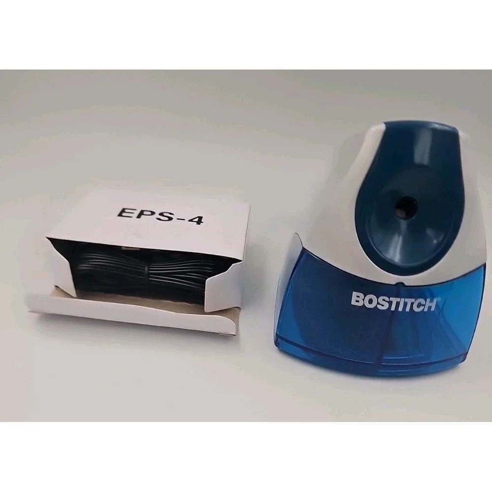 Bostitch Personal Electric Pencil Sharpener Space Saver‎ Stall Free EPS4-BLUE
